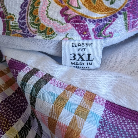 Robert Graham Exclusive Classic Fit Dress Shirt Plaid Stripes - Picture 7 of 10